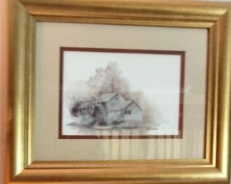 1 or set of 3 framed scenery prints featuring Cades Cove