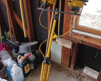 Dual Workshop lights on a stand