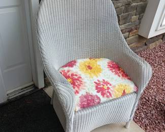 Wicker patio chair