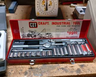 Metric socket set craft industrial tools