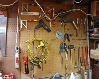 Variety of hand tools