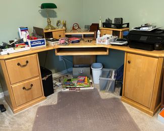 	#24	Corner desk 54"L each side x 20"Dx30"H	 $50.00 				