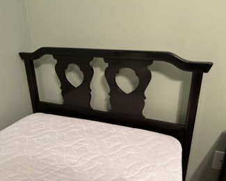 	#32	Willett Asian inspired twin headboard with mattress and bed frame	 $100.00 				