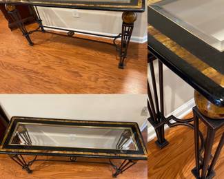Marble/Iron/Glass Console/Sofa Table 