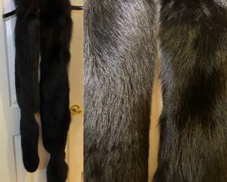 Long Black Fox Tails/Scarf