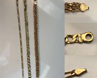 14 Kt Gold bracelets 