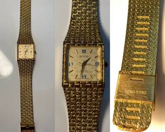 Vintage Hong Kong Benrus Watch Diamond Quartz, Japan Movement