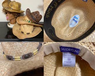 Ladies Straw Cowboy Hats