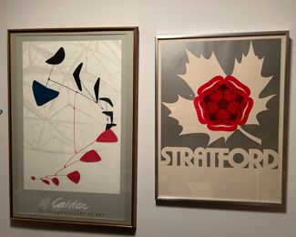 Framed Calder exhibit at National Gallery of Art, Stratford Festival 25th Anniversary, framed  