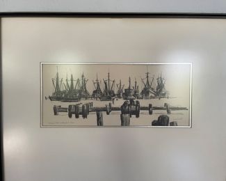 "Fishing Fleet on the Gulf" by P.G. West