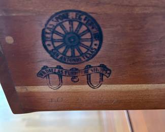 The W.R. DALLAS Furniture Shop mark