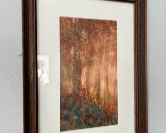 Aleata Marie Evans "The Watcher of the Woods" Original Watercolor