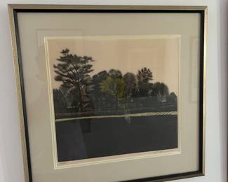 Shogo Okamoto (Japanese, 1920-2001)  Etching and Aquatint, 24 of an edition of 40