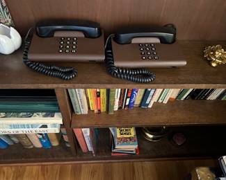 Pair of vintage GNT telephones, Denmark