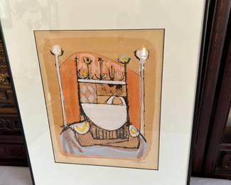 "Byzantine King" by Jack Reppen (Canada, 1933 -1964) pencil signed and dated 1963, Number 6 of an edition of 75.