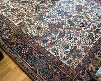 1940's Persian Heriz Rug, Chestnut Leaves, Tree of Life 7'.7" x 10', Made in Iran $3,500