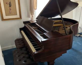 Franklin Baby Grand Piano, $2,000 or best offer. Buyer is responsible to have a qualified mover remove from home., Original Miles Matthews pastel
