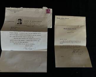 Kennedy Campaign letter