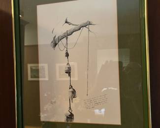 Nathan Wright Jr. (Texas) lithograph limited edition 20 of 100 signed and dated by the artist 1973