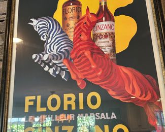 Florio e Cinzano 1930 Framed Canvas Print