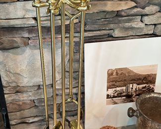 Minuteman Brass Fireplace Tools