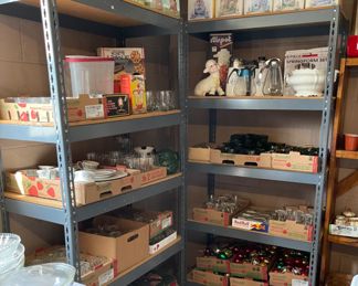 VINTAGE GLASSWARE, CHRISTMAS DECOR & MORE