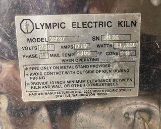 OLYMPIC ELECTRIC KILE MODEL 2327