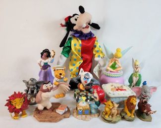 Various Disney Porcelain PVC Figurines Animated
