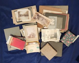 Box of Antique Photo Cards Portraits Frontier USA