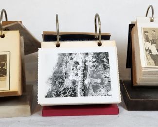 3 Vintage Photograph Rolodex Albums with Photos