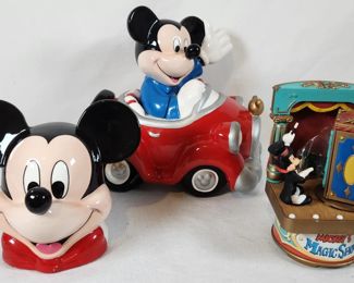 Disney Mickey Mouse Enesco Music Box Lot