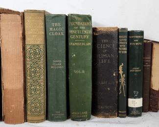 11 Antique Euro Literature Social Sciences Books