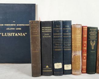 9 U.S. History Books Lusitania Hoover