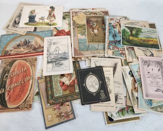 Old Dry Goods Americana Advertising Trade Cards