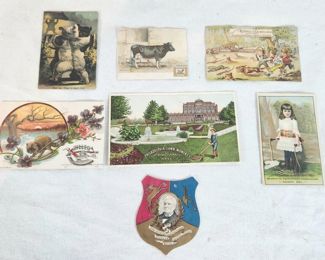 Antique Farm Advertising Trade Cards & John Deere
