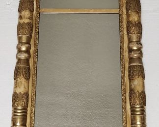 Antique Federal Style Gold Gilt Wood Wall Mirror