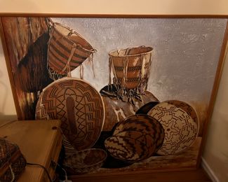 Navajo baskets painting
