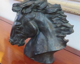 Horse head sculpture - Austin Productions "Flaming Mane" by James Spratt - 1978