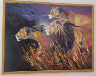 First Alert by Terry Lee - limited edition signed hand embellished giclee