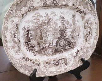 Transferware platter