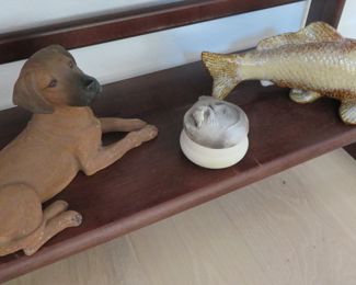 Sandcast Rhodesian Ridgeback dog