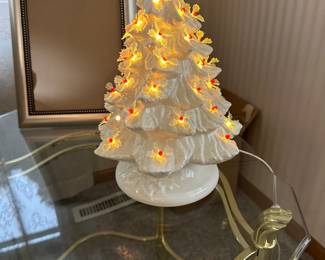 White ceramic Christmas tree