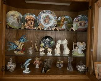 Collectible plates, knick knacks