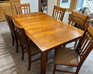 Dining room table and chairs