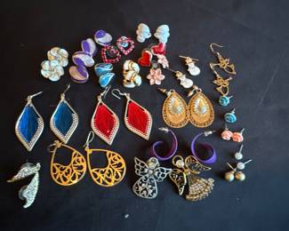 Earrings and pins
