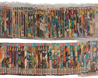 15
A Group Of Silver Age DC Brave And The Bold Comics Featuring Batman
Comprising Batman #59 (first Batman Teamup in BnB), #64, #67, #68, #69, #70, #71, #74, #75, #76, #77, #78, #79, #80, #81, #82, #83, #84, #85, #86, #87, #88, #89, #90, #91, #92, #93, #94, #95, #96, #97, #98, #99, #100, #101, #102, #103, #104, #105, #106, #107, #108, #109, #110, #111, #112, #113, #116, #118, #120, #121, #122, #123, #124, #125, #126, #127, #128, #129, #132, #133, #135, #136, #137, #138, #139, #140, #145, #147, #148, #149, #150, #153, #154, #155, #156, #157, #159, #164, #165, #167, #168, #170, #171, #173, #174, #175, #176, #177, #178, #179, #180, #181, #183, #187, #189, #190, #191, #192, #195, #197, #199, and #196

103 pieces
Estimate: $400 - $600