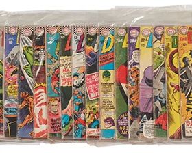 18
A Group Of Silver Age DC Doom Patrol Comics
Comprising #87, #89, #91, #93, #96, #98, #99 (1st Beast Boy), #102, #103, #104, #105, #106, #110, #111, #112, #113, #114, #115, #116, #117, #118, #119, #120, #121 (Death Doom Patrol), #122, #123, and #124

27 pieces
Estimate: $300 - $500