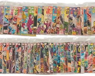 24
A Group Of Silver Age DC Challengers Of The Unknown Comics
Comprising issues #3 (Prototype of Fantastic Four), #5, #7, #9, #24, #27, #28, #29, #30, #31, #32, #33, #34, #35, #36, #37, #38, #39, #40, #41, #42, #43, #44, #45, #46, #47, #48, #49, #50, #51, #52, #53, #54, #55, #56, #57, #58, #59, #60, #61, #62, #63, #64, #65, #66, #67, #68, #69, #70, #71, #72, #73, #74, #75, #76, #77, #78, #79, #80, #81, and S25

61 pieces
Estimate: $200 - $400