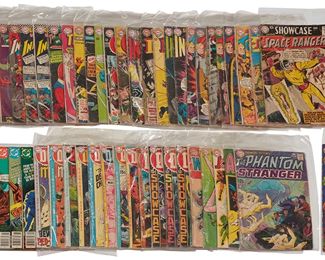 40
A Group Of Silver Bronze Age DC Showcase Comics
Including issues: #15 (Space Ranger), #16, #41, #42, #44, #45, #46, #47, #48, #49, #50, #51, #52, #53, #54, #55 (1st SA Solomon Grundy), #56, #57, #58, #59, #61, #62, #62, #63, #64, #65, #66, #67, #68, #69, #71, #72, #75, #76, #77, #78, #79, #80 (1st Phantom Stranger), #81, #82, #83, #84, #85, #86, #87, #88, #89, #90, #91, #92, #93, #94, #95, #96, #99, #100, #101, #102, #103
59 Pieces
Estimate: $500 - $600
