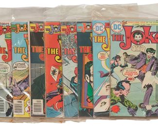 46
A Group Of Bronze Age DC The Joker Comics
Comprising #1 (Vol. 1), #2, #3, #4, #5, #6, #7, #8, and #9

9 pieces
Estimate: $200 - $400